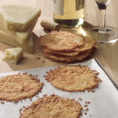 Baked Parmesan Crisps