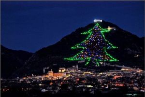The Biggest Christmas Tree in the World, Gubbio, Umbria