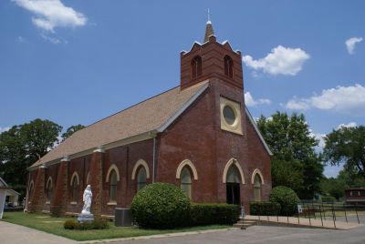 This is Sacred Heart Catholic Church in Wilburton, OK where the author’s grandparents attended and baptized their four Oklahoma-born children. Using www.parishesonline.com, Roslyn was able to find the church that her family last attended in 1924.