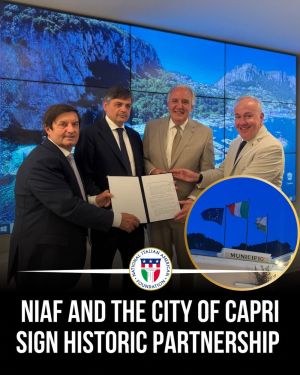 <div class="buttonTitle"><div class="roundedlIcon white mbianco mprest"></div></div>NIAF and City of Capri Sign Transatlantic Cultural Partnership
