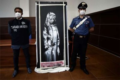 Italian and French authorities recovered a stolen artwork