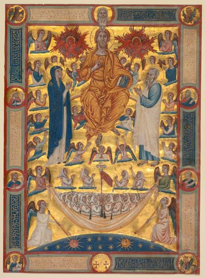 Leaf from the Mariegola  of the Confraternity of Saint John the Evangelist Tempera and gold on vellum 10-11/16 x 7-13/16 inches Italy, Venice, 1300-1330 The Cleveland Museum of Art,  Delia E. Holden and L.E. Holden Funds 1959.128