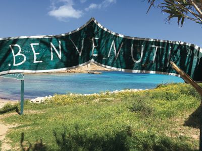 “A Safe and Welcoming Harbor: A refugee’s dream,” Island of Lampedusa, Sicily, by Nidia Werner, Dickenson College Calss of 2019.