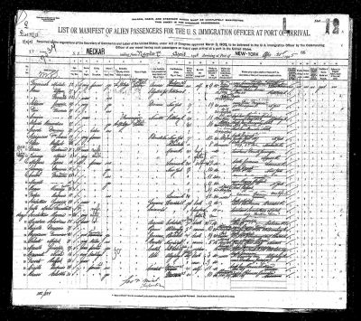 Discovering La Famiglia - Finding Your Family Surname in a Ship Manifest