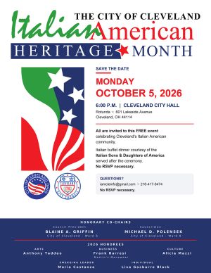 2026 Cleveland Italian American Heritage Month Honorees