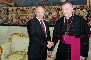 Pietro Parolin has met with President Putin