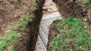 A Roman mosaic discovered in Valpollicella