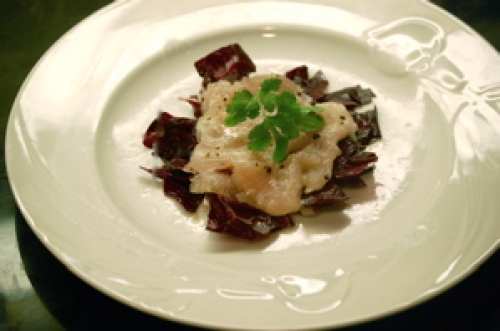 Swordfish Carpaccio with Arugula