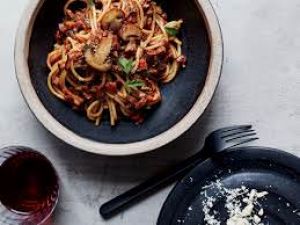 Spaghetti Mushroom Bolognese
