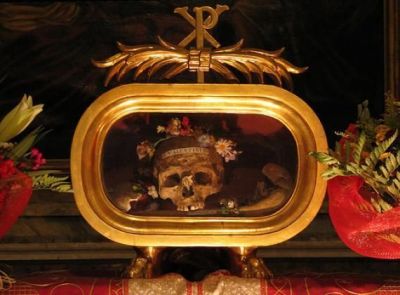 Paying homage to the bones of St. Valentine