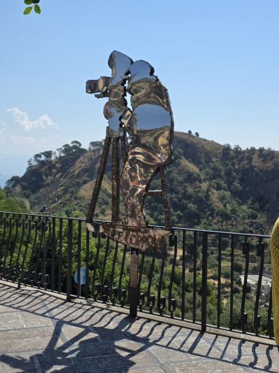 Francis Ford Coppola Sculpture in Savoca