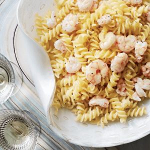 In the  Cucina with  La Gazzetta: Fusilli with Shrimp and Lemon Butter