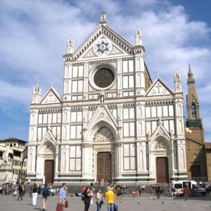 Basilica of Santa Croce, consecrated 1442, Florence.