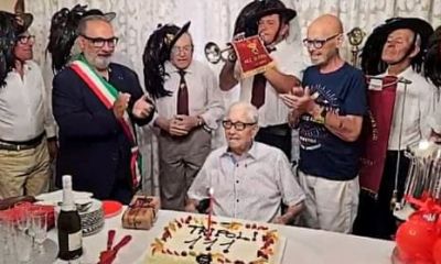 Tripoli Gianni, on His 111th Birthday. Image: Comune di Cecina