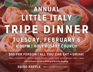 Annual Little Italy “Tripe Dinner”