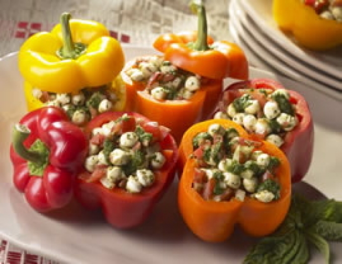 Fresh Mozzarella Stuffed Peppers La Gazzetta Italiana