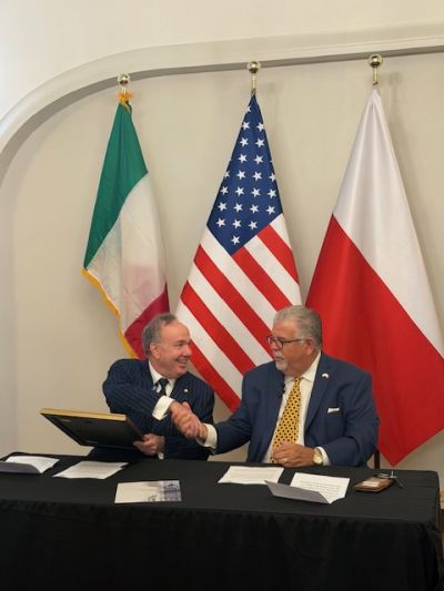 NIAF President &amp; CEO Robert Allegrini and PAC President Hubert Cioromski
