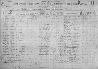 An exciting piece of family history is to have a copy of your ancestor&#039;s passenger list like this one which shows the exact dates your ancestor left the motherland and arrived in America!