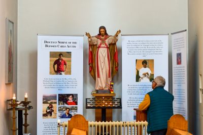 Part of the welcome committee for the digital missionaries and catholic influencers