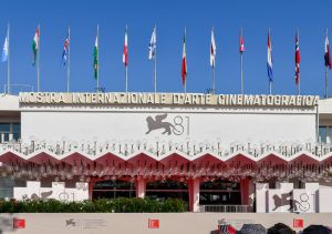 Facade of the Cinema Palace, with the logo of the 81th Venice Film Festival/istock.com