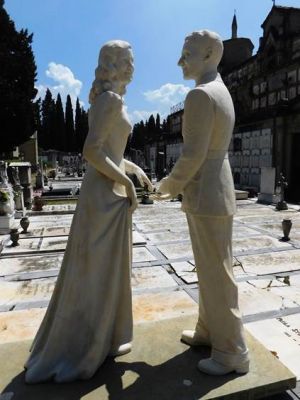 Monument to Maria and Antonio, Cemetery of the Holy Gate, Florence