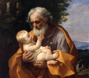 Guido Reni: St Joseph with Infant Christ in his Arms, c1620.